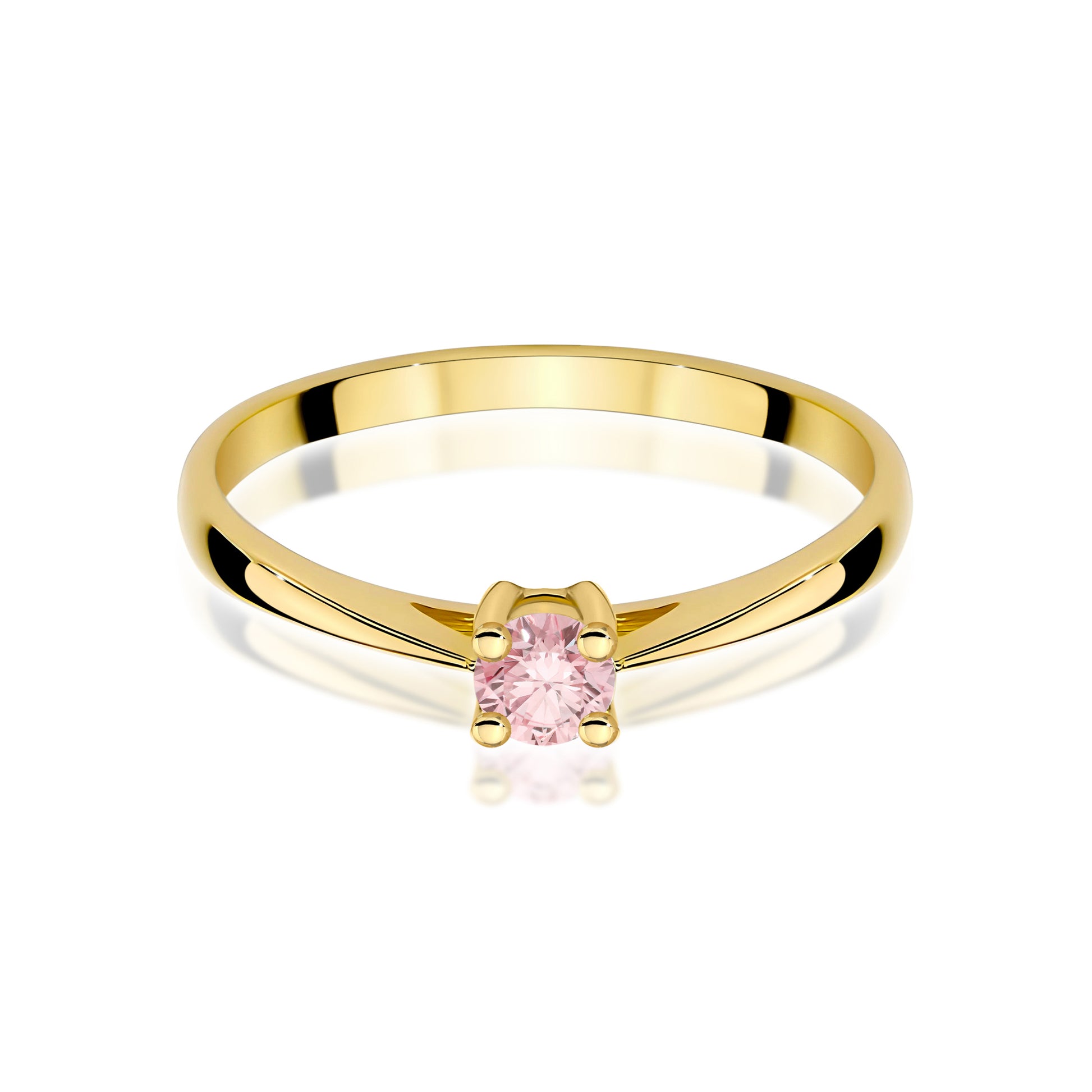 Inel Aur 14K cu Diamant de Laborator 0.15 ct