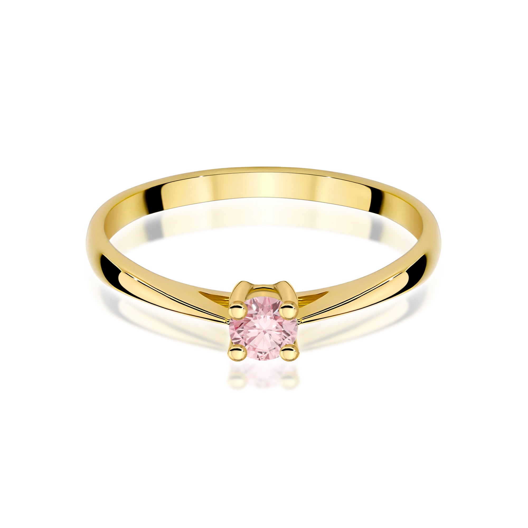 Inel Aur 14K cu Diamant de Laborator 0.15 ct