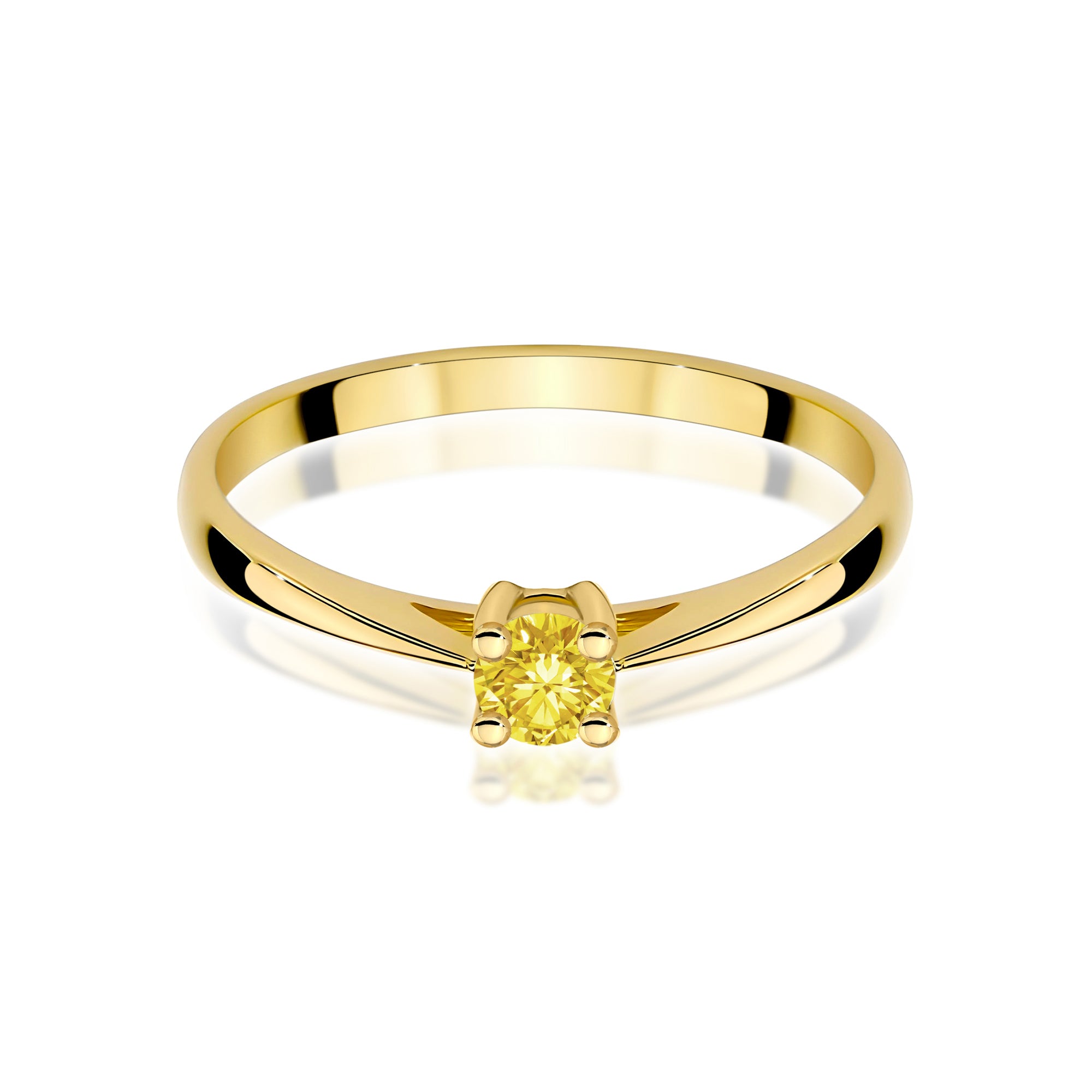 Inel Aur 14K cu Diamant de Laborator 0.15 ct