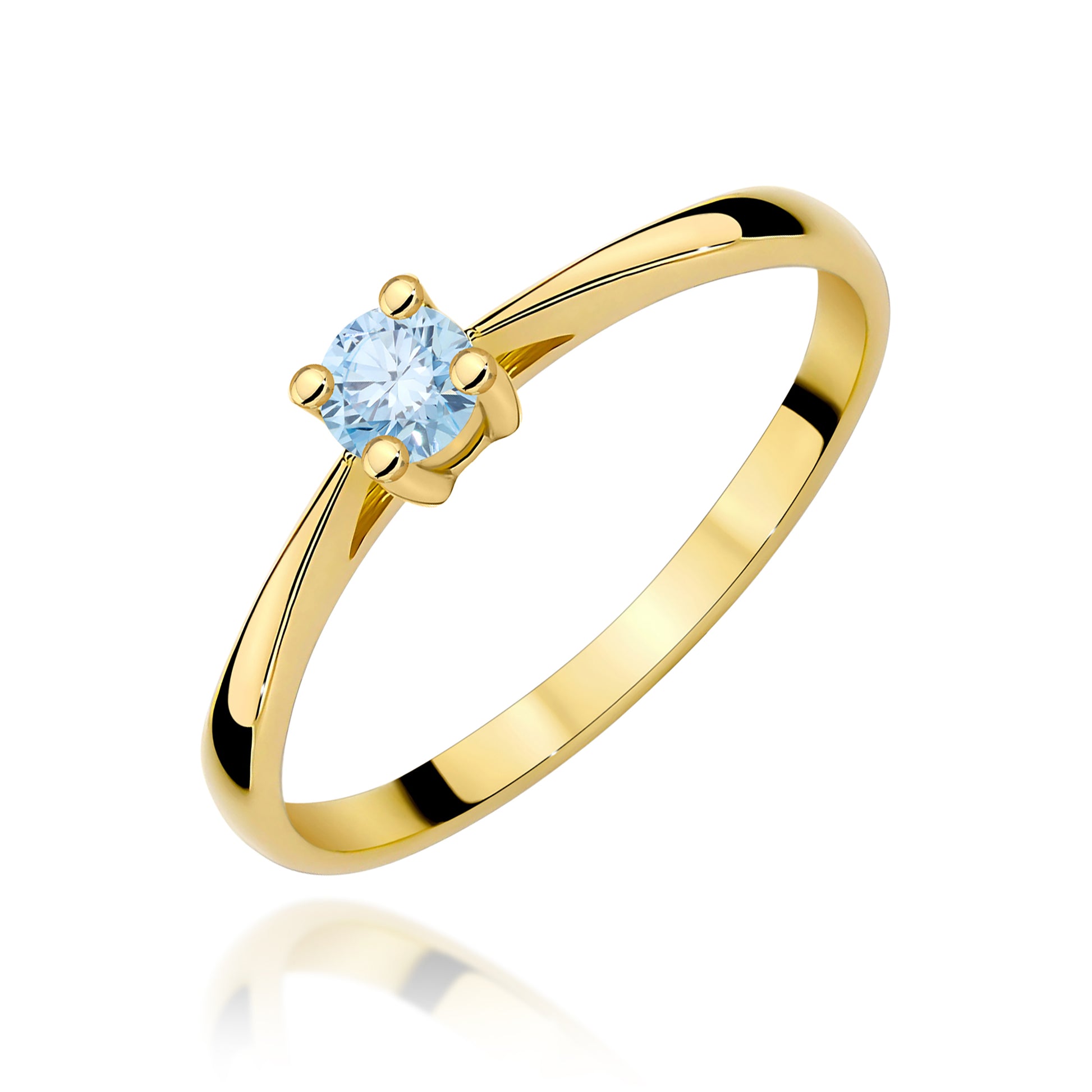 Inel Aur 9K cu Diamant de Laborator 0.15 ct