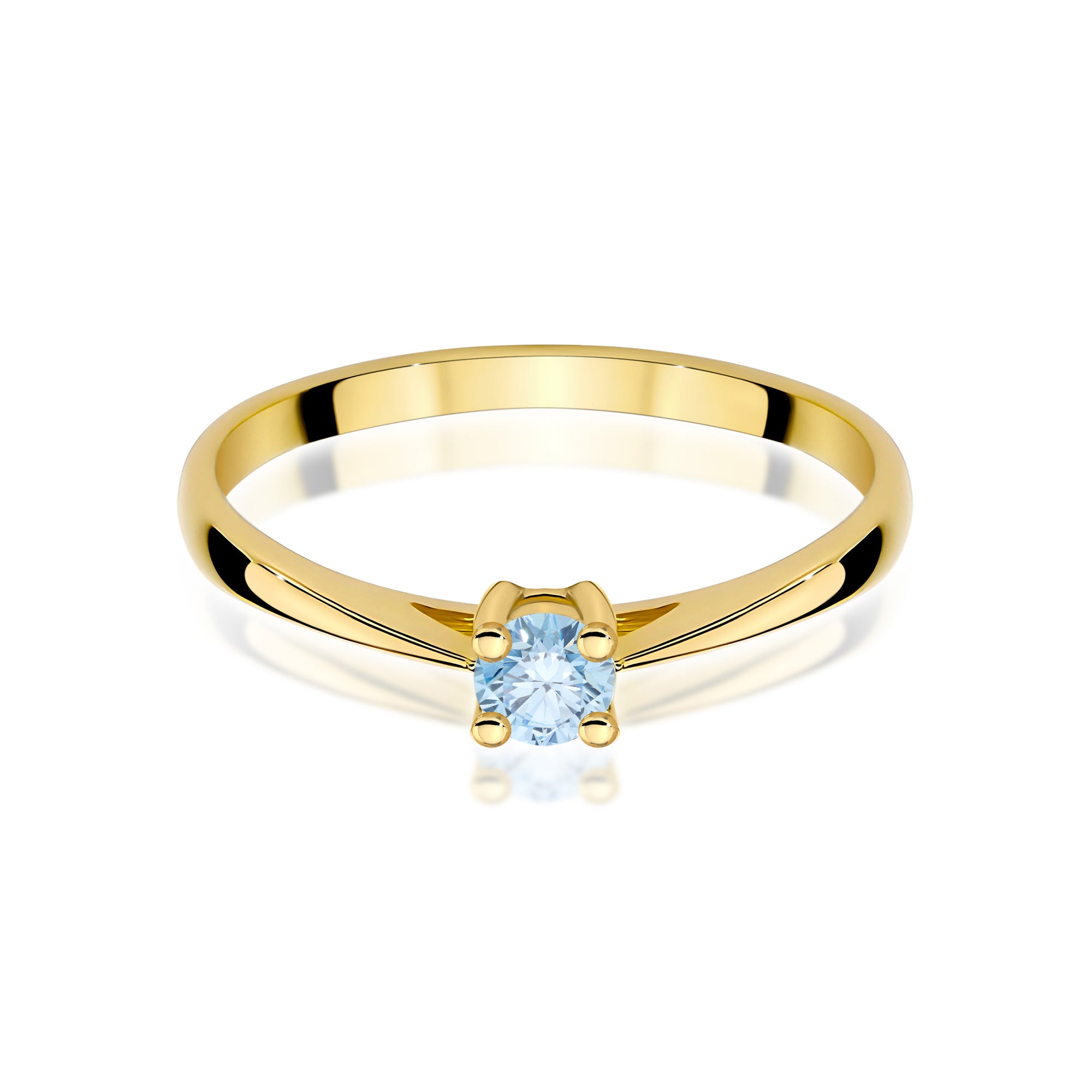 Inel Aur 9K cu Diamant de Laborator 0.15 ct