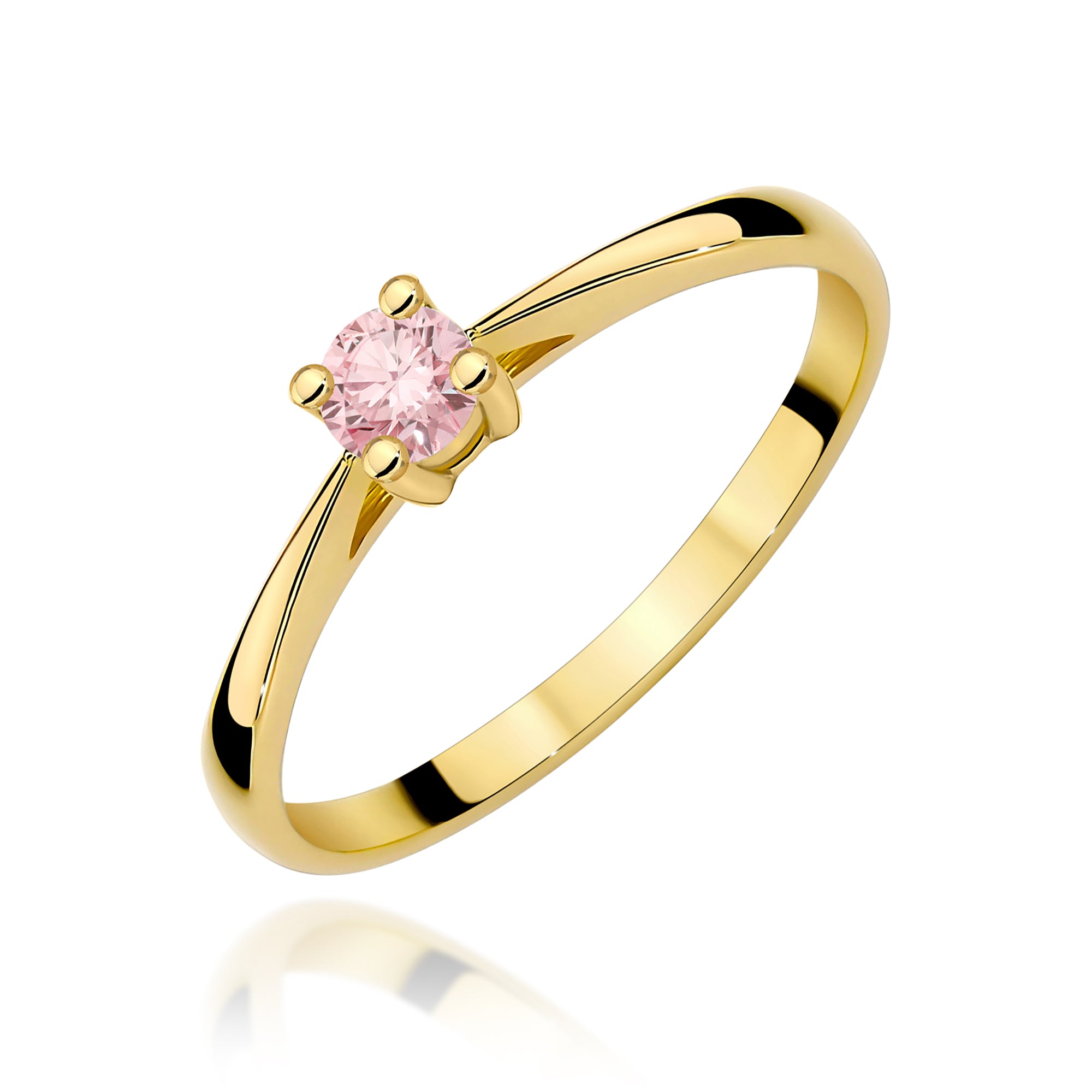 Inel Aur 9K cu Diamant de Laborator 0.15 ct