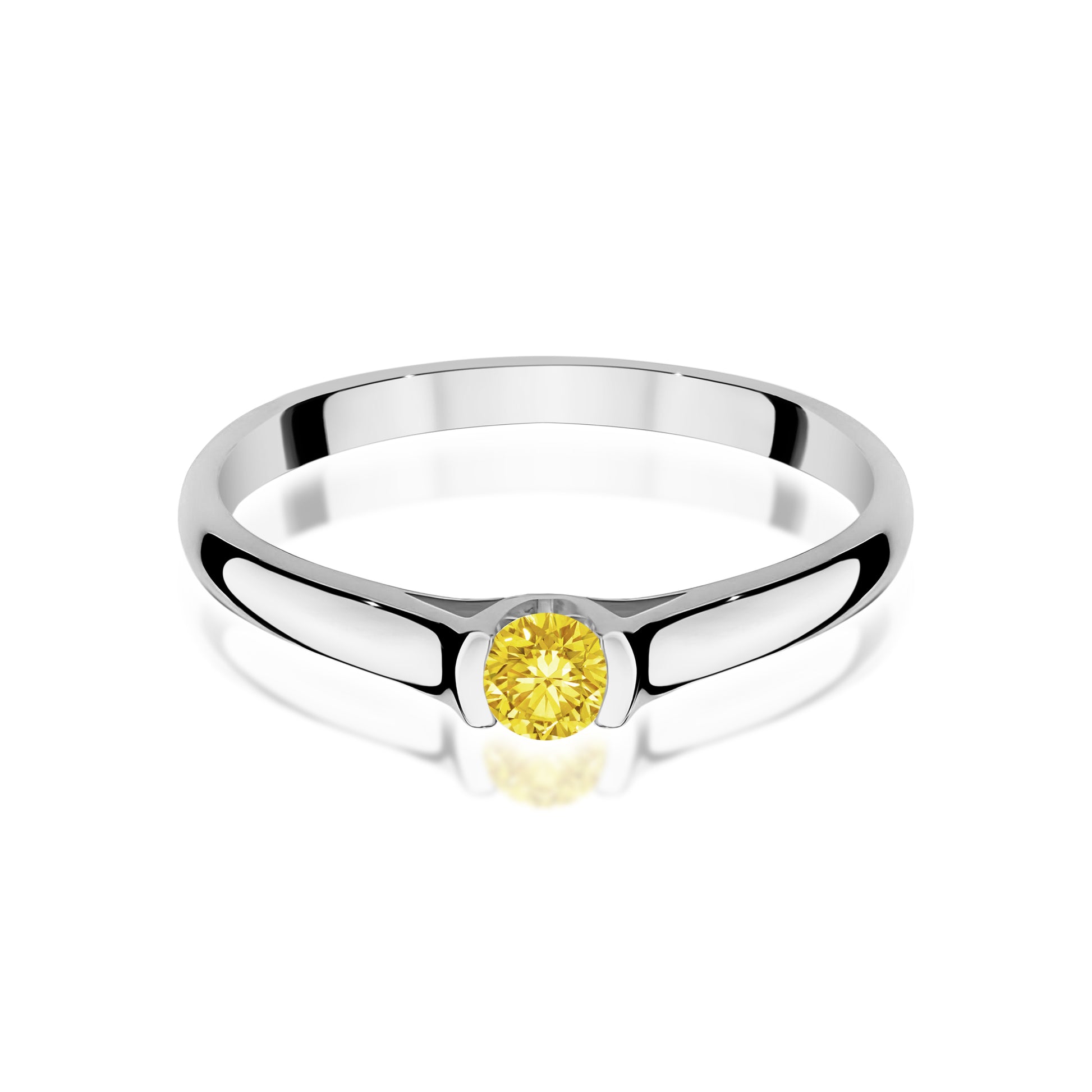 Inel Aur 14K cu Diamant de Laborator 0.15 ct