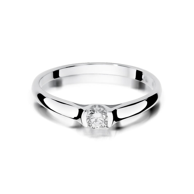 Inel Aur 9K cu Diamant Natural 0.15 ct