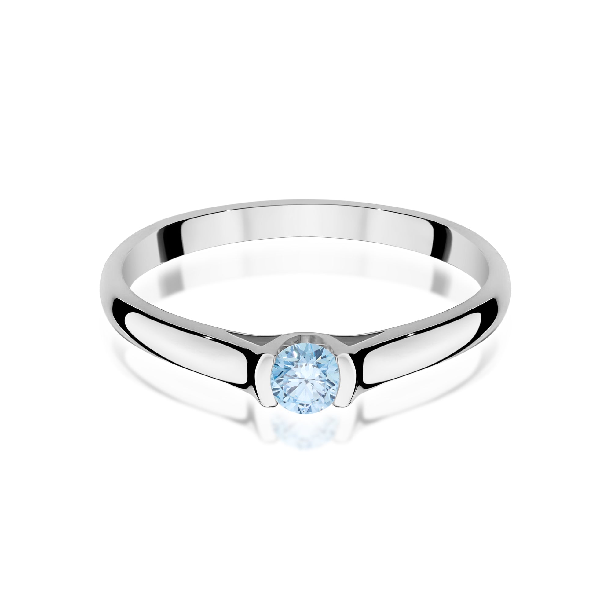 Inel Aur 9K cu Diamant de Laborator 0.15 ct