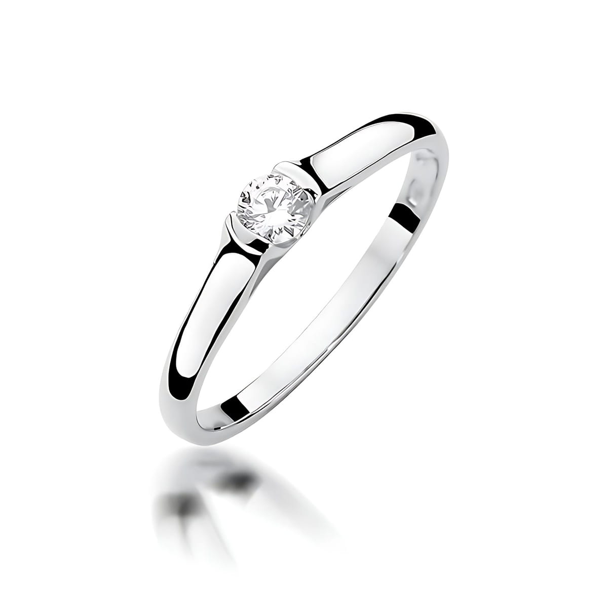 Inel Aur 9K cu Diamant de Laborator 0.15 ct