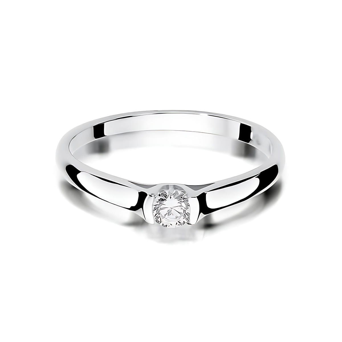 Inel Aur 9K cu Diamant de Laborator 0.15 ct