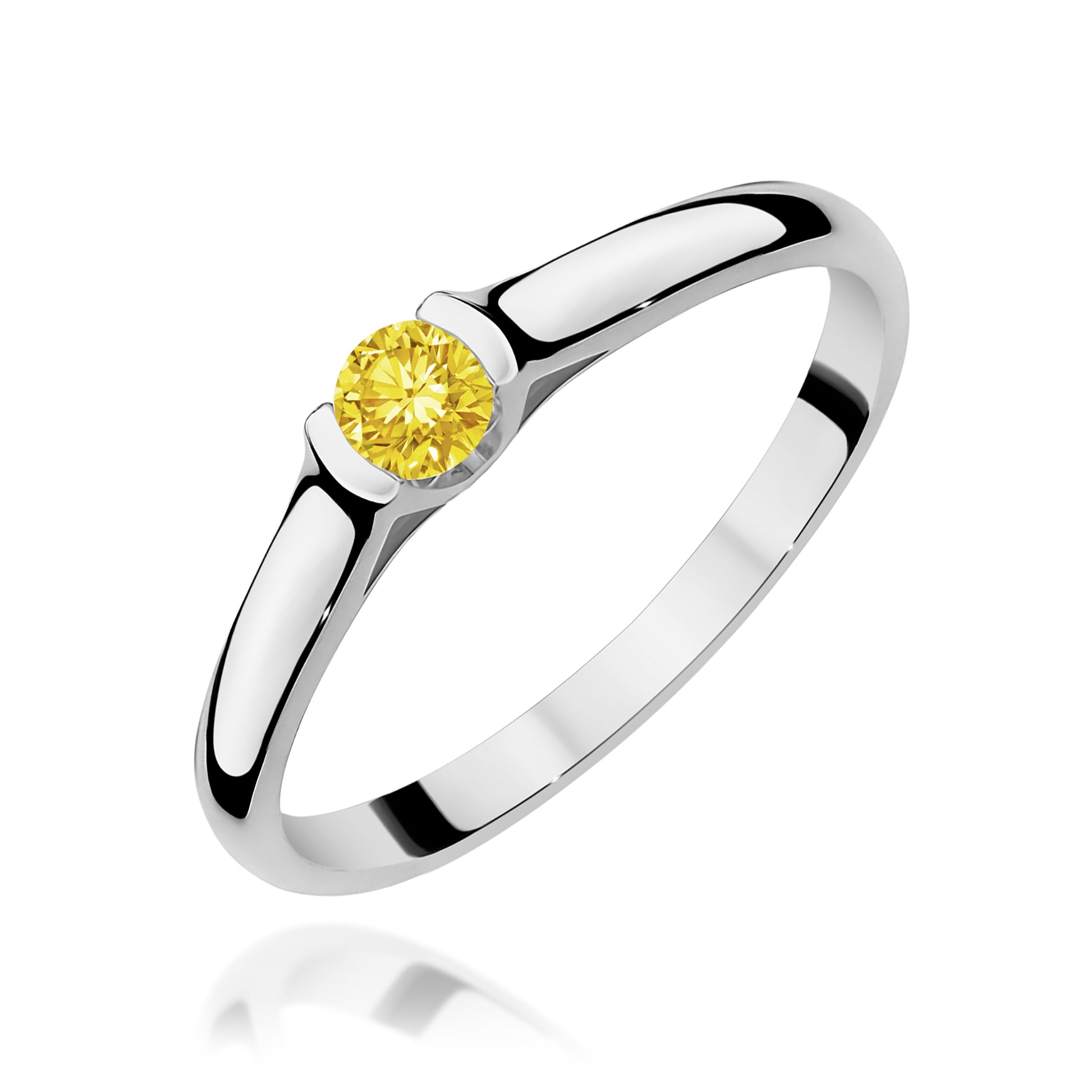 Inel Aur 9K cu Diamant de Laborator 0.15 ct