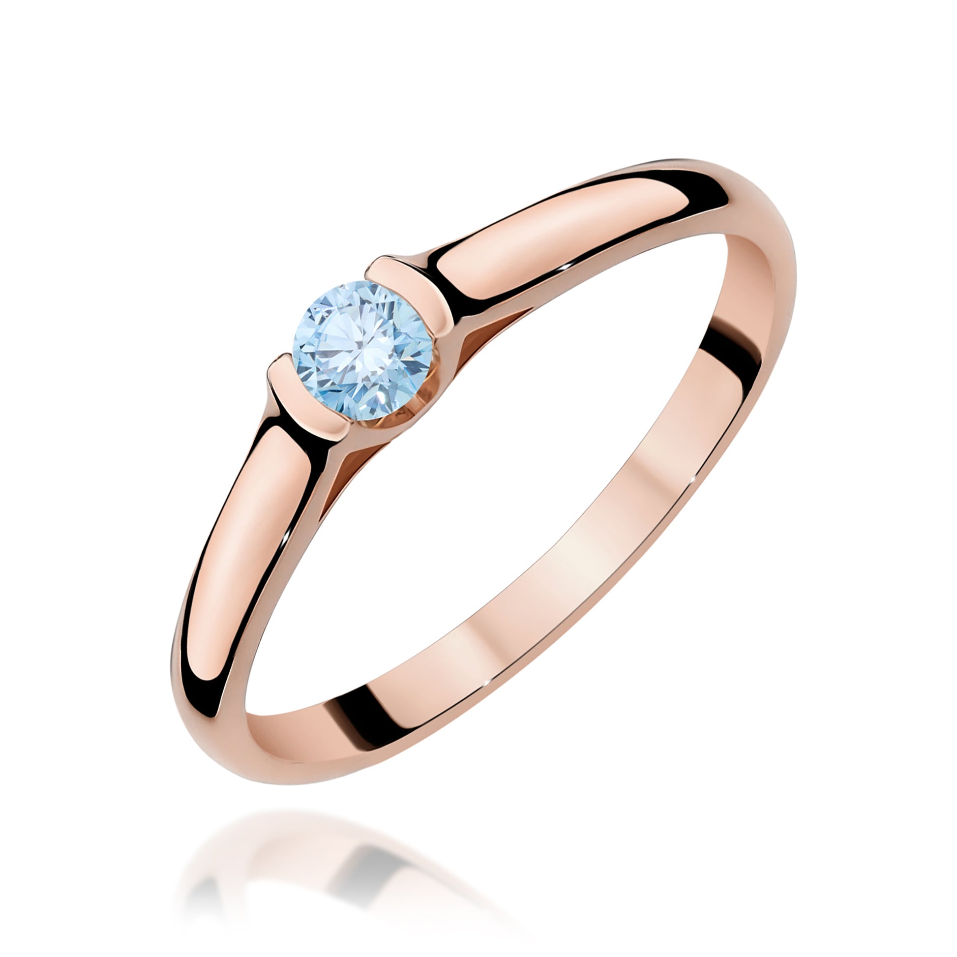 Inel Aur 14K cu Diamant de Laborator 0.15 ct