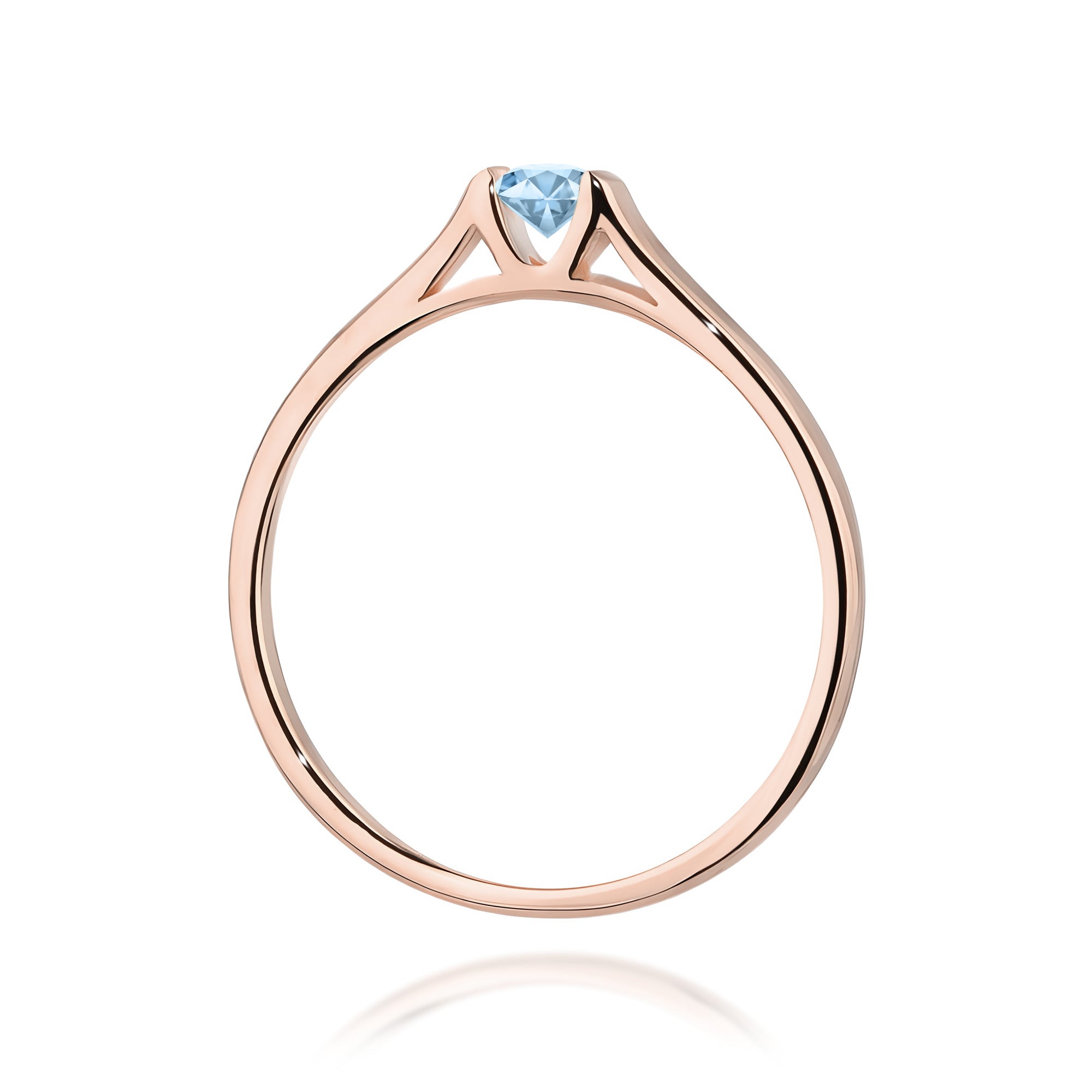 Inel Aur 14K cu Diamant de Laborator 0.15 ct