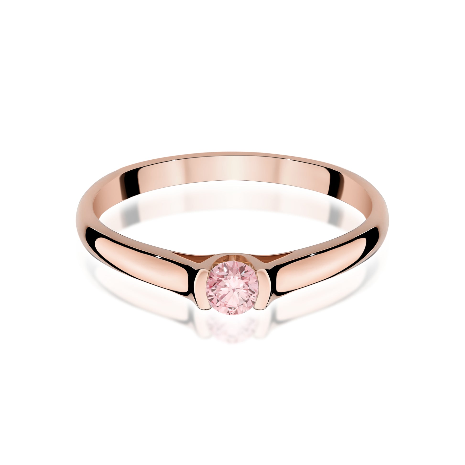 Inel Aur 14K cu Diamant de Laborator 0.15 ct