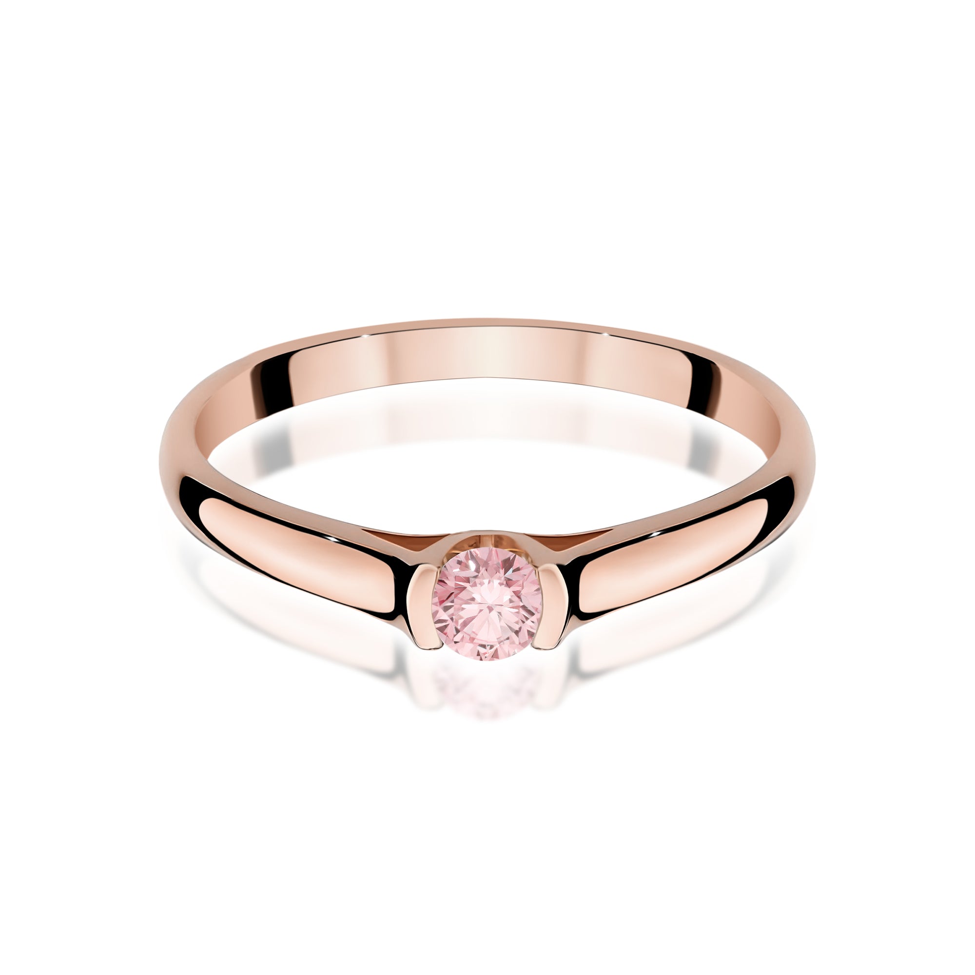Inel Aur 14K cu Diamant de Laborator 0.15 ct