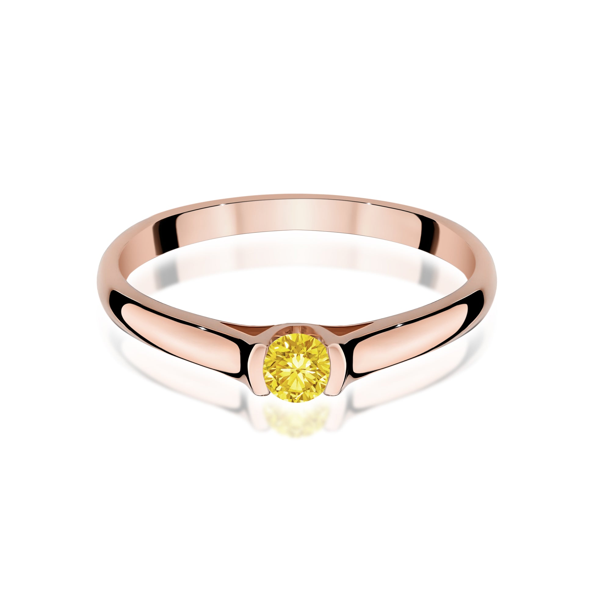 Inel Aur 14K cu Diamant de Laborator 0.15 ct