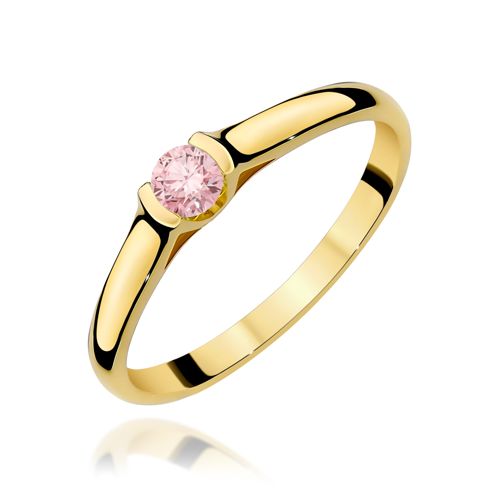 Inel Aur 14K cu Diamant de Laborator 0.15 ct