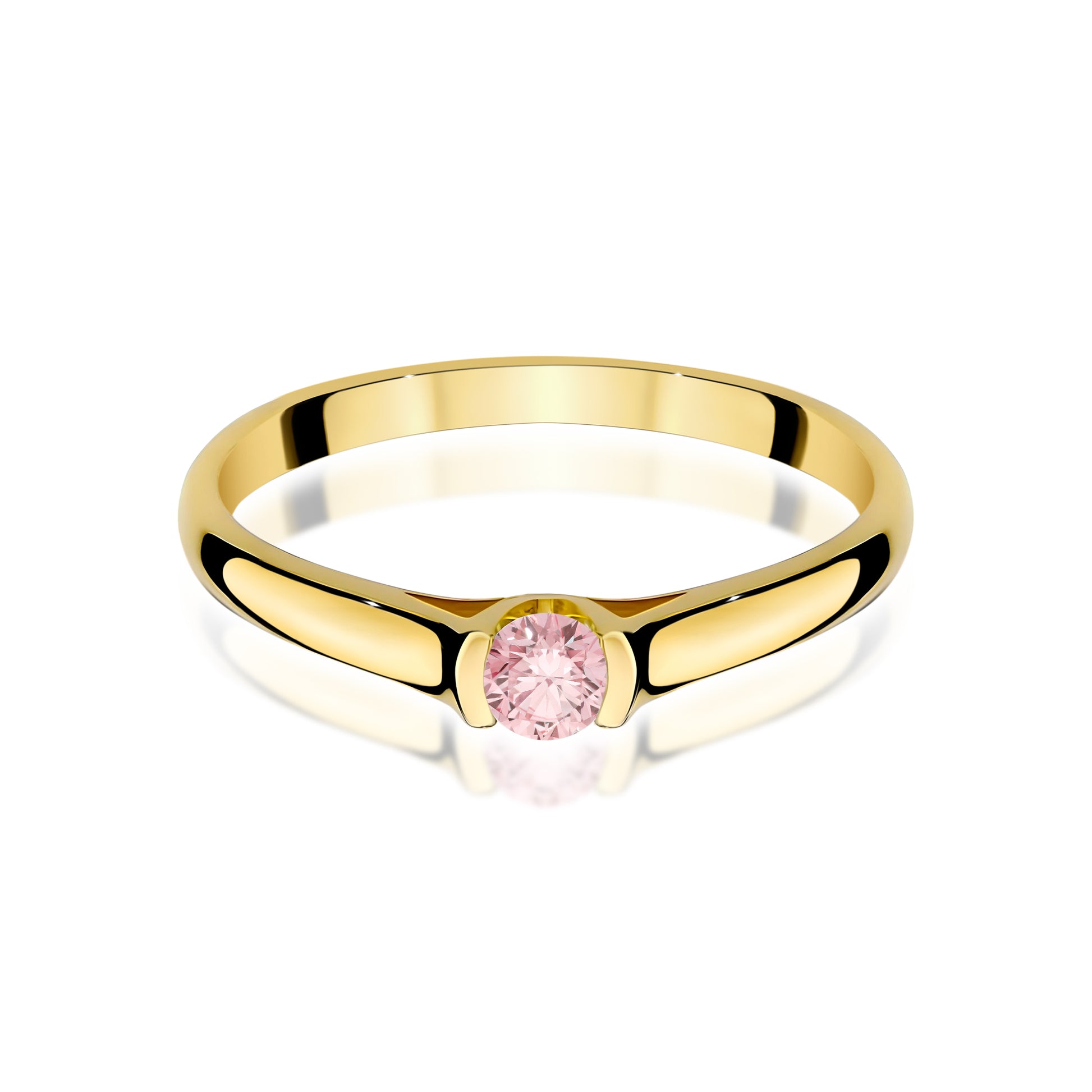 Inel Aur 14K cu Diamant de Laborator 0.15 ct