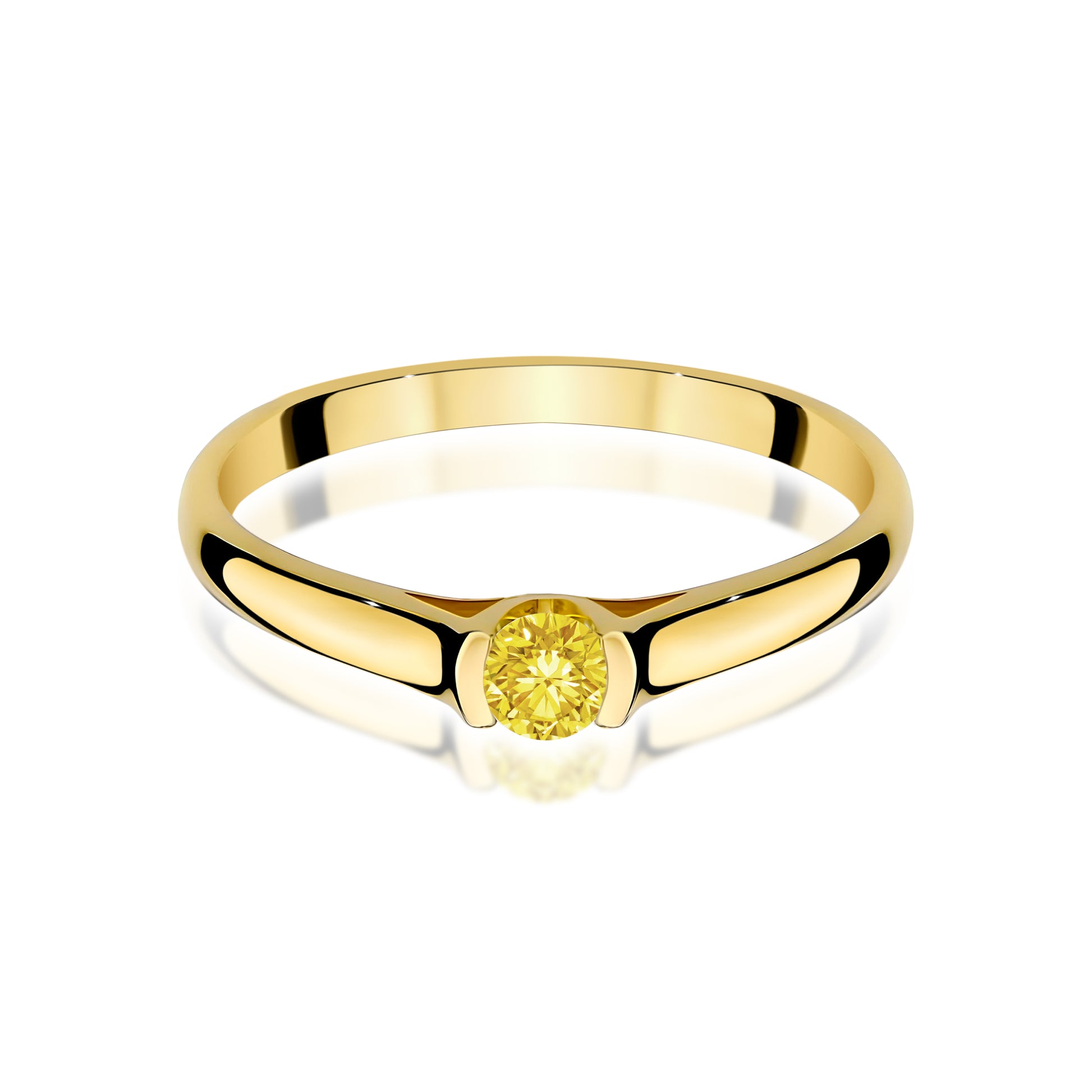 Inel Aur 14K cu Diamant de Laborator 0.15 ct