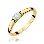 Inel Aur 9K cu Diamant de Laborator 0.15 ct