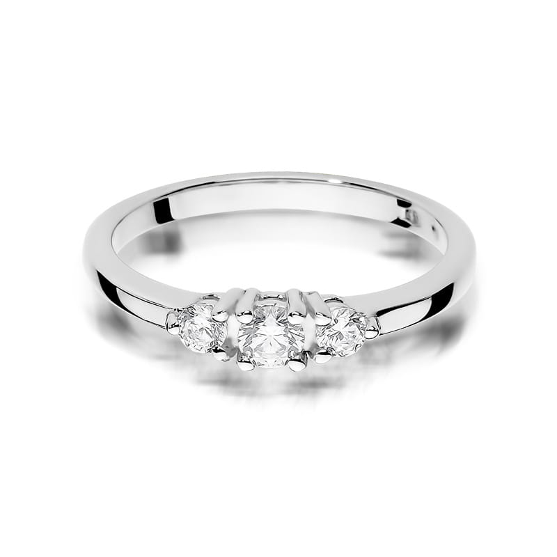 Inel Aur 9K cu Diamante Naturale 0.33 ct