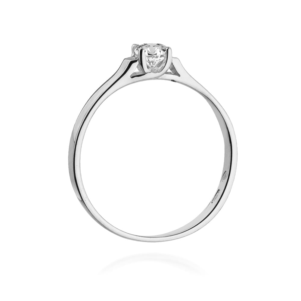 Inel Aur 9K cu Diamant Natural 0.18 ct