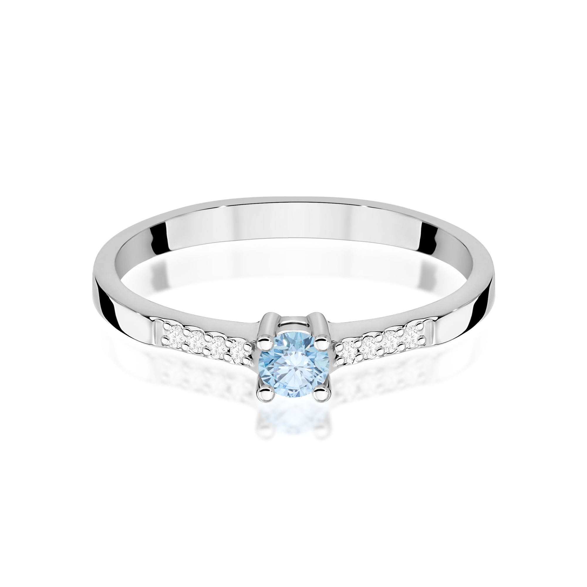 Inel Aur 14K cu Diamante de Laborator 0.22 ct