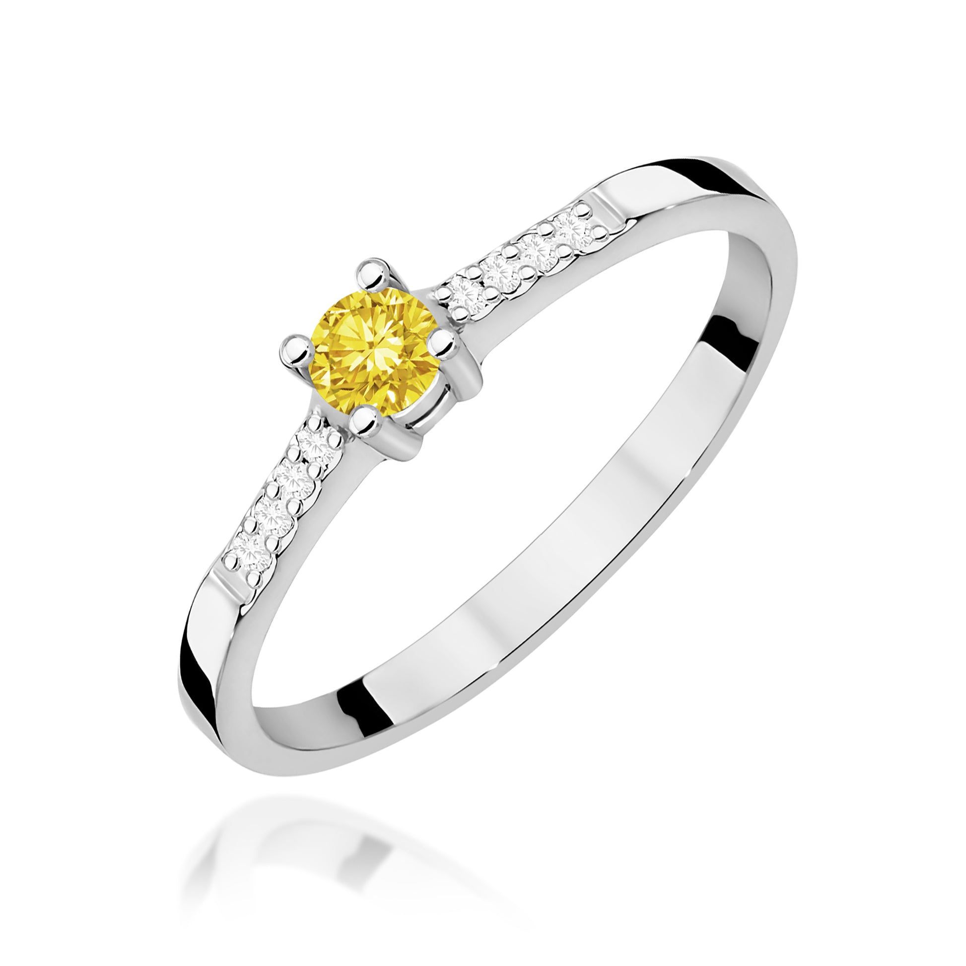 Inel Aur 14K cu Diamante de Laborator 0.22 ct