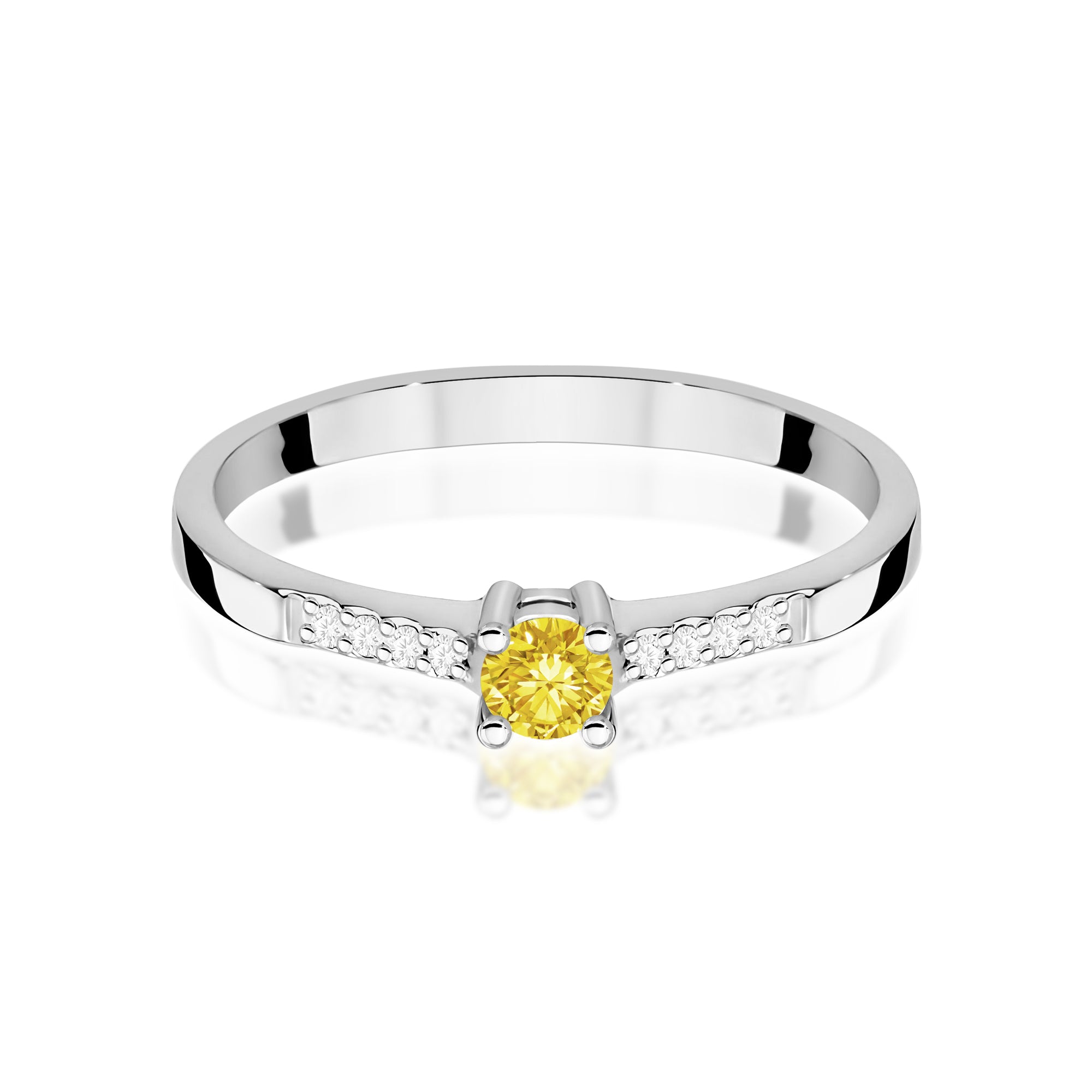Inel Aur 14K cu Diamante de Laborator 0.22 ct