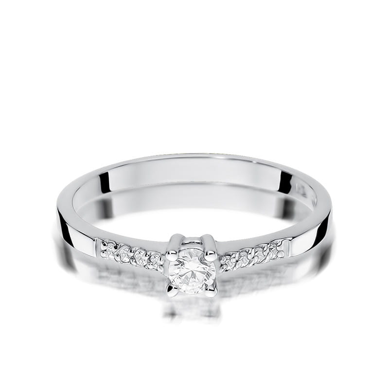 Inel Aur 9K cu Diamante Naturale 0.22 ct