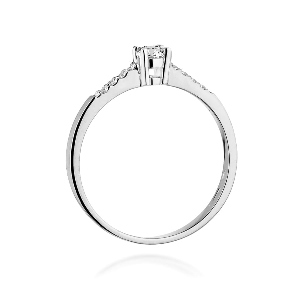 Inel Aur 9K cu Diamante Naturale 0.22 ct
