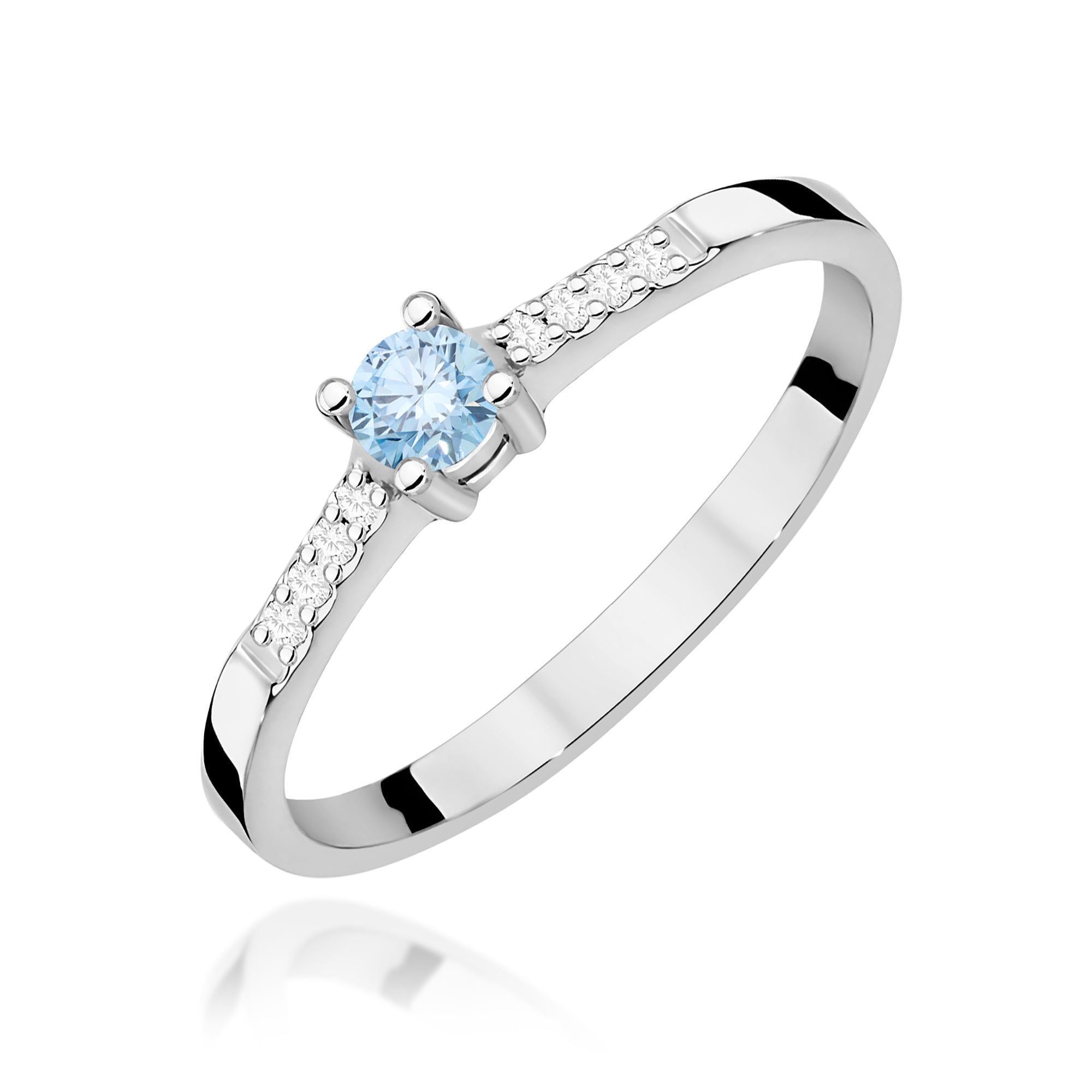 Inel Aur 9K cu Diamante de Laborator 0.22 ct
