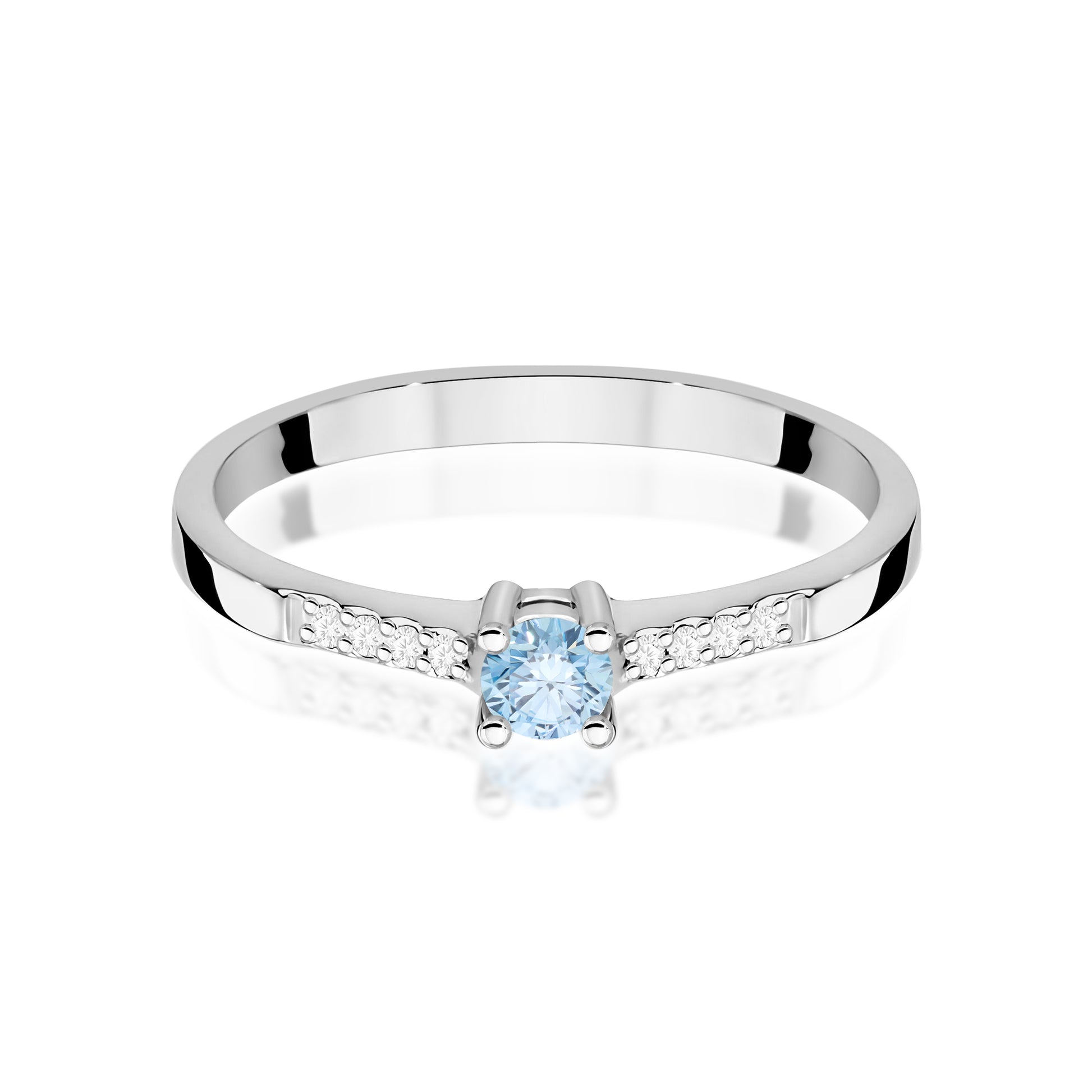 Inel Aur 9K cu Diamante de Laborator 0.22 ct
