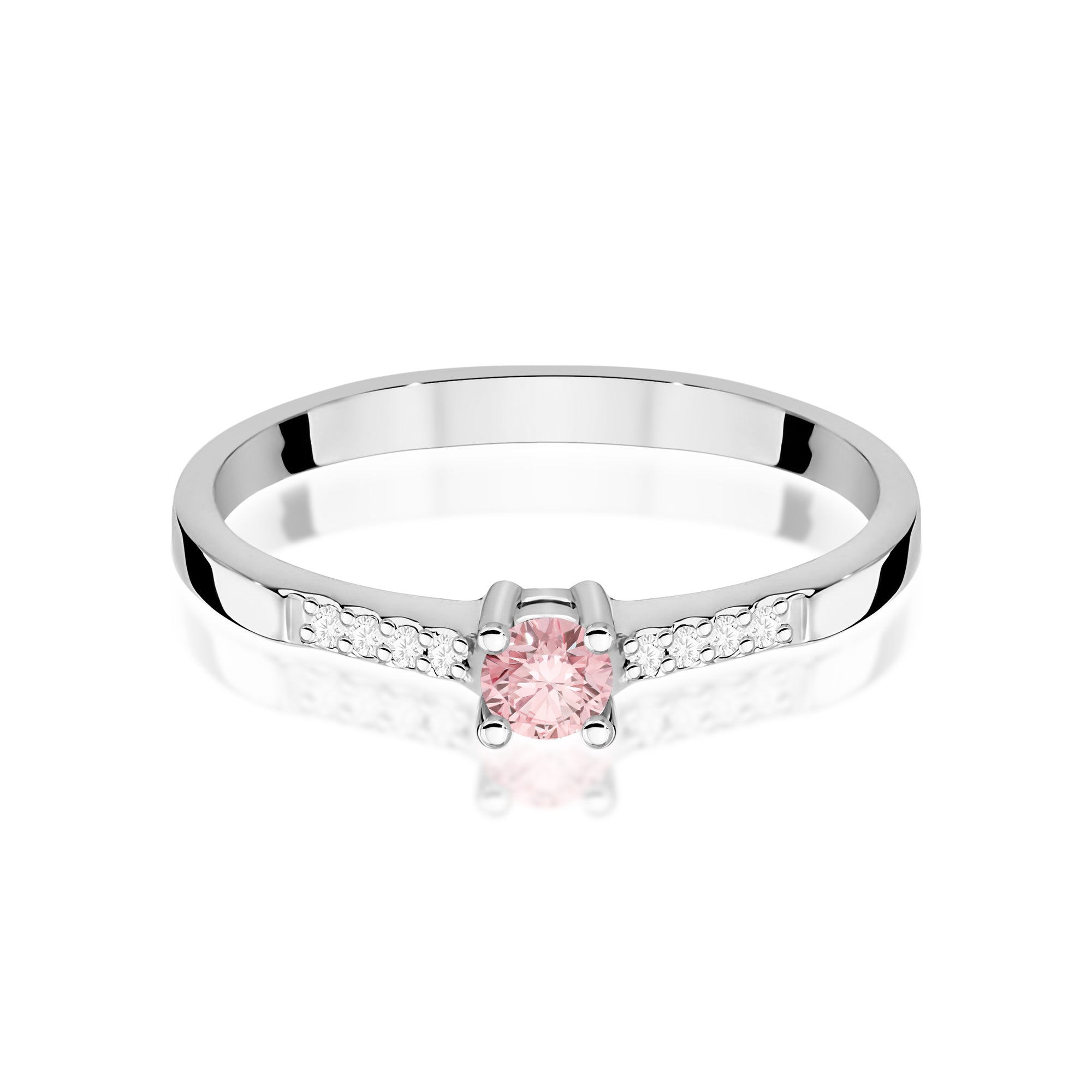 Inel Aur 9K cu Diamante de Laborator 0.22 ct