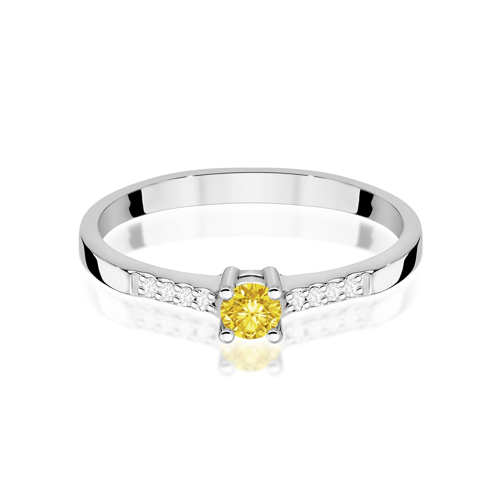 Inel Aur 9K cu Diamante de Laborator 0.22 ct
