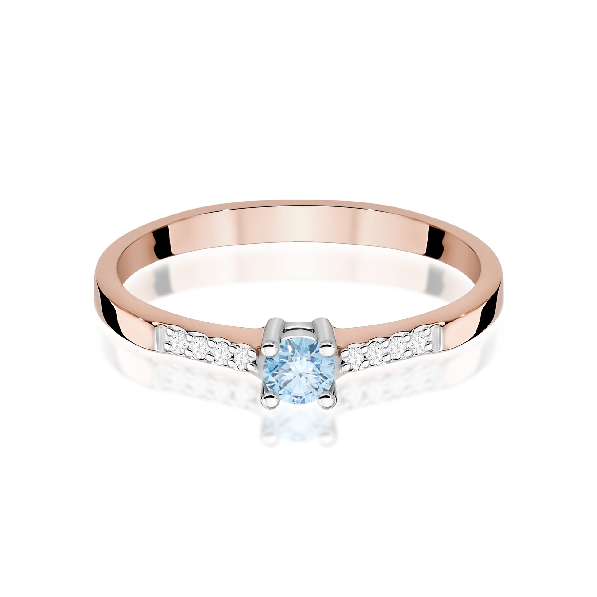 Inel Aur 14K cu Diamante de Laborator 0.22 ct