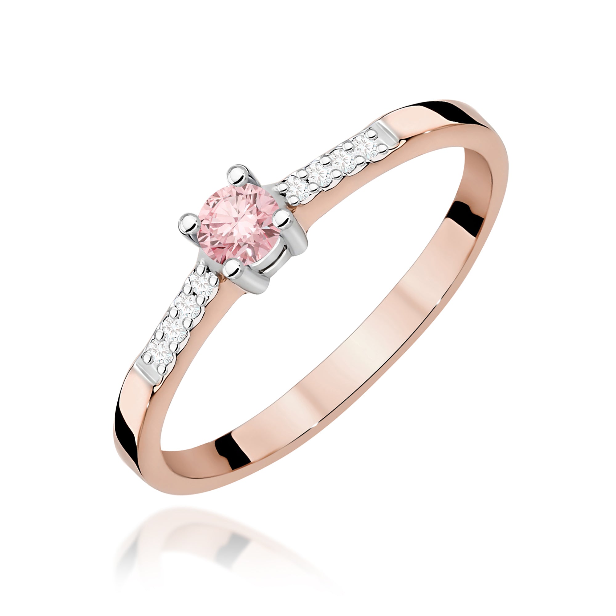 Inel Aur 14K cu Diamante de Laborator 0.22 ct