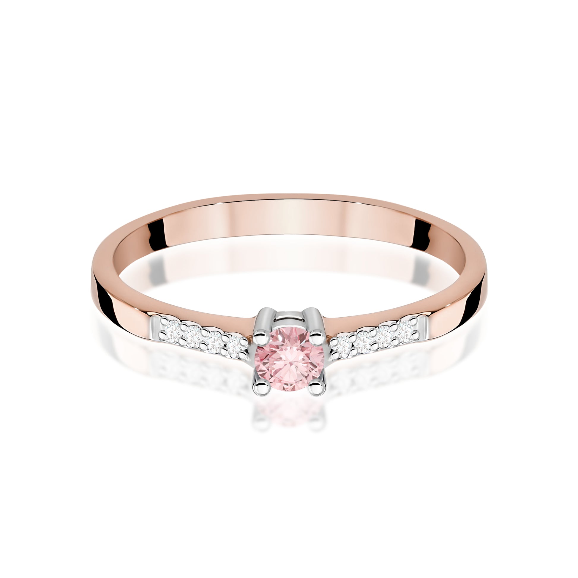 Inel Aur 14K cu Diamante de Laborator 0.22 ct
