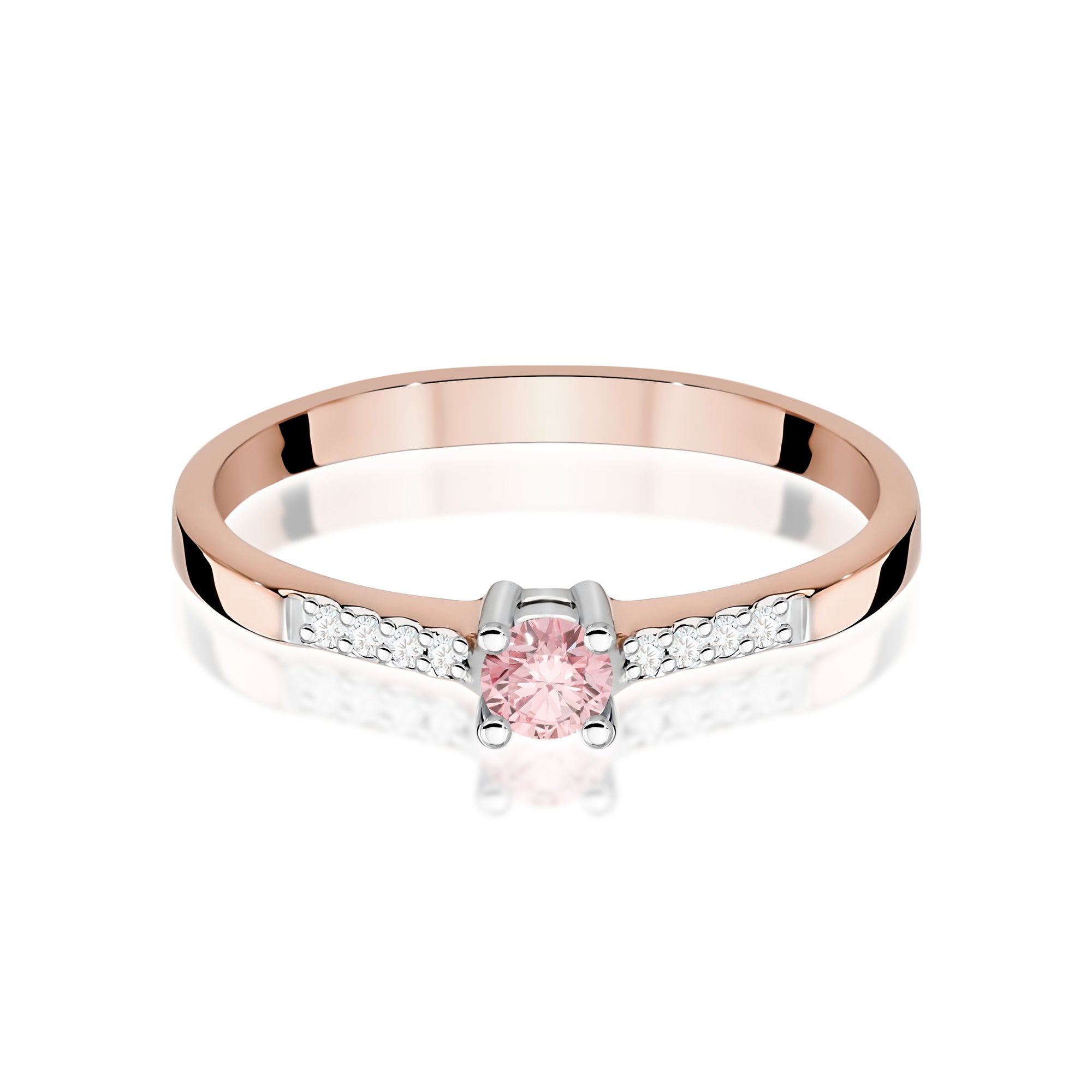 Inel Aur 14K cu Diamante de Laborator 0.22 ct