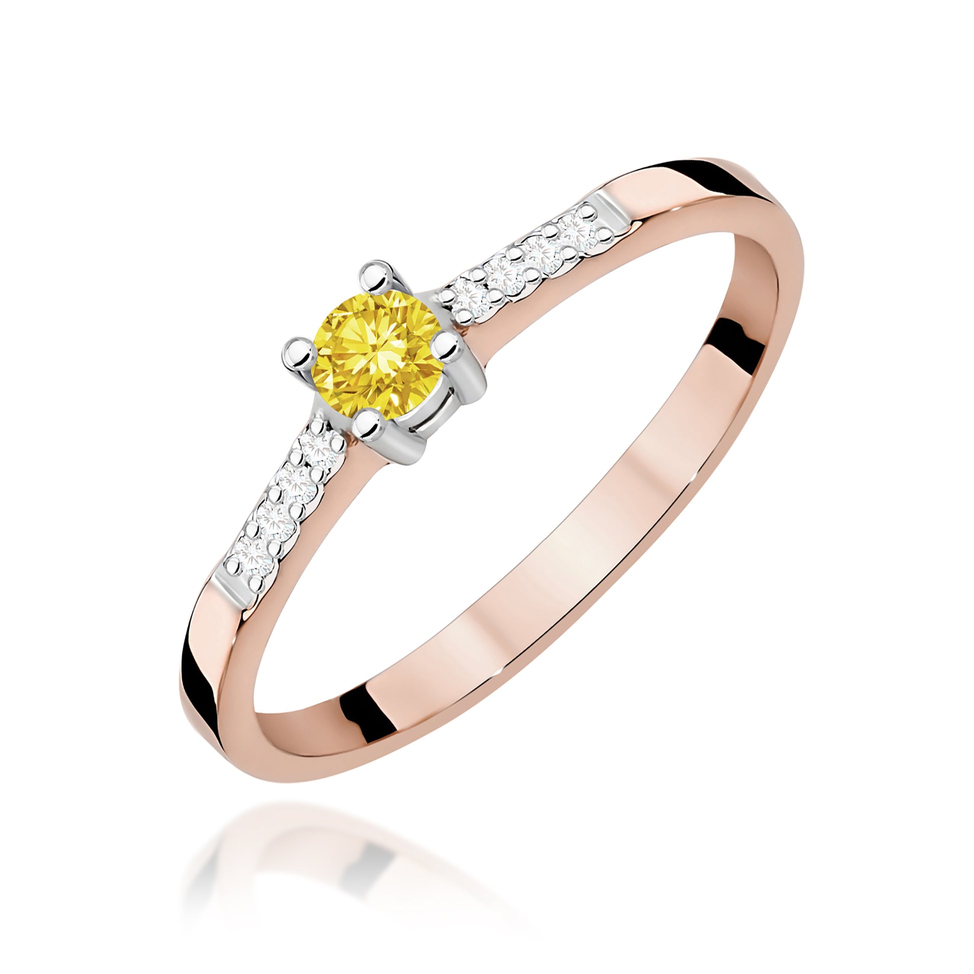 Inel Aur 14K cu Diamante de Laborator 0.22 ct