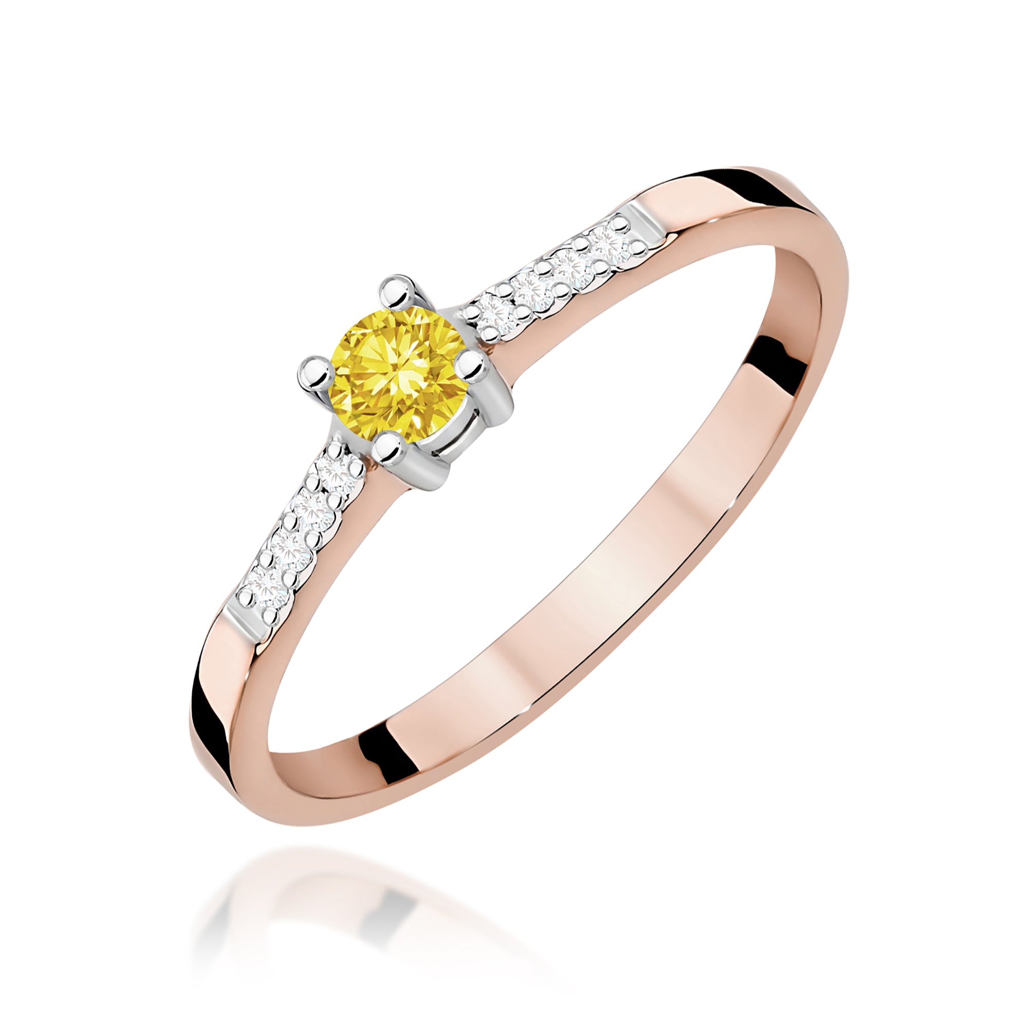 Inel Aur 14K cu Diamante de Laborator 0.22 ct