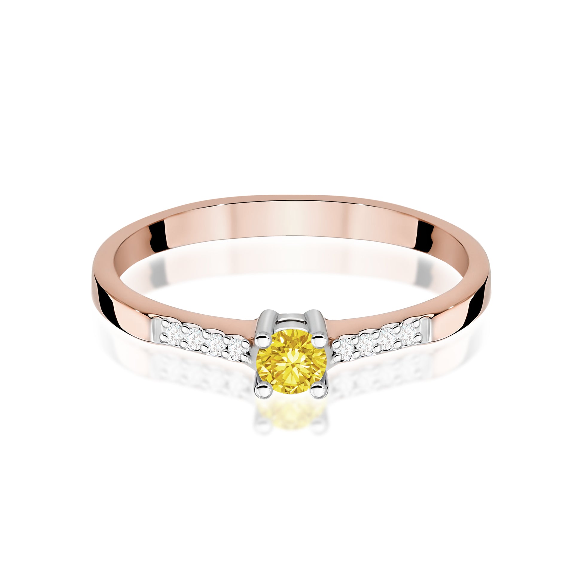 Inel Aur 14K cu Diamante de Laborator 0.22 ct