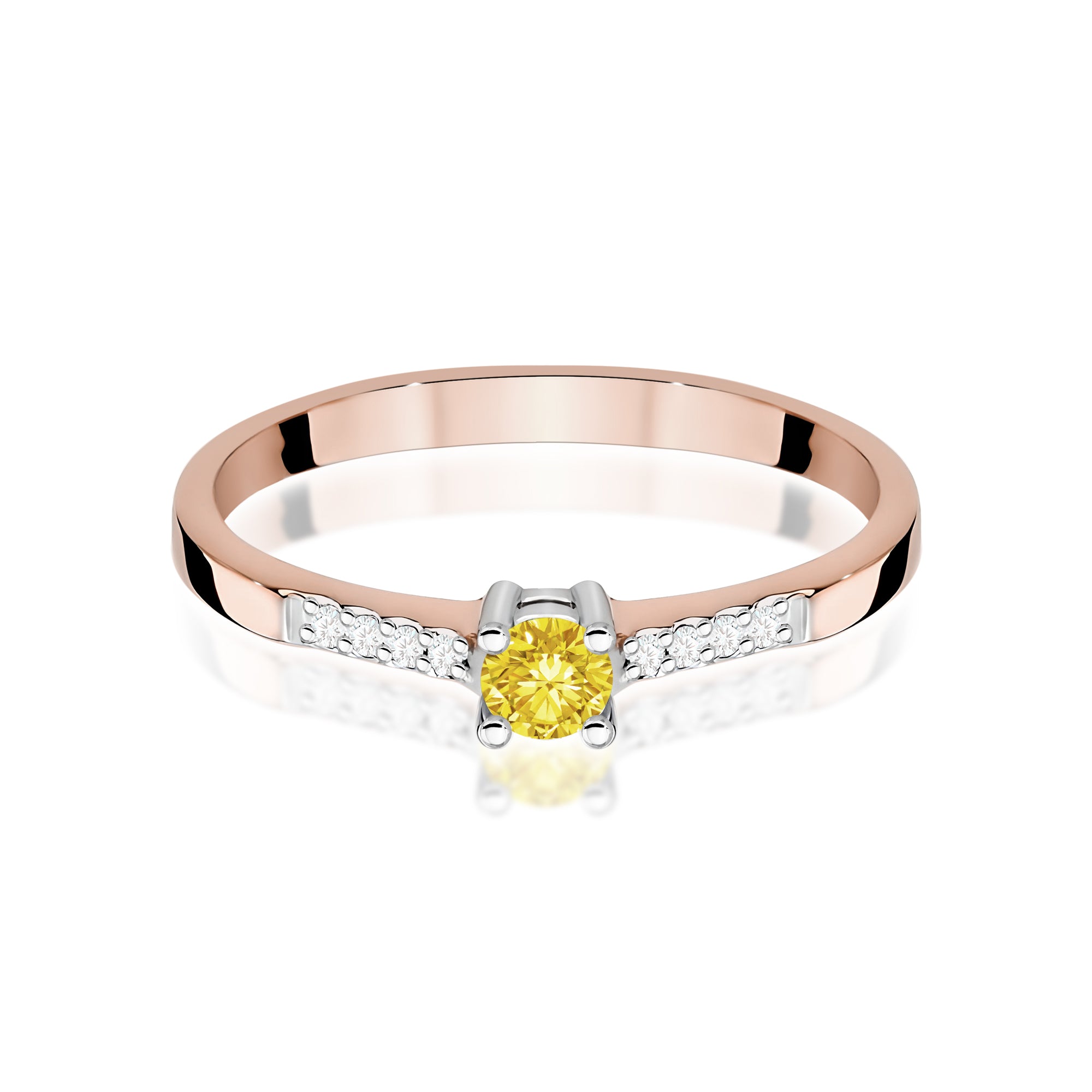 Inel Aur 14K cu Diamante de Laborator 0.22 ct