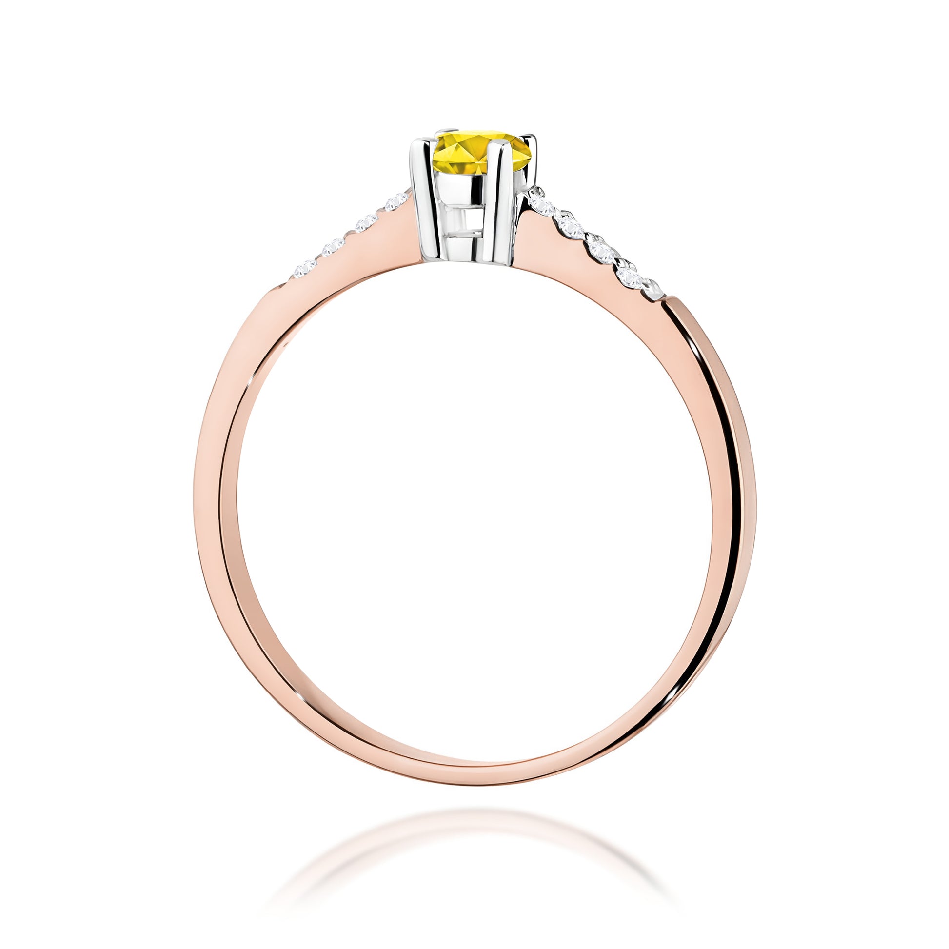 Inel Aur 14K cu Diamante de Laborator 0.22 ct