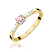 Inel Aur 14K cu Diamante de Laborator 0.22 ct
