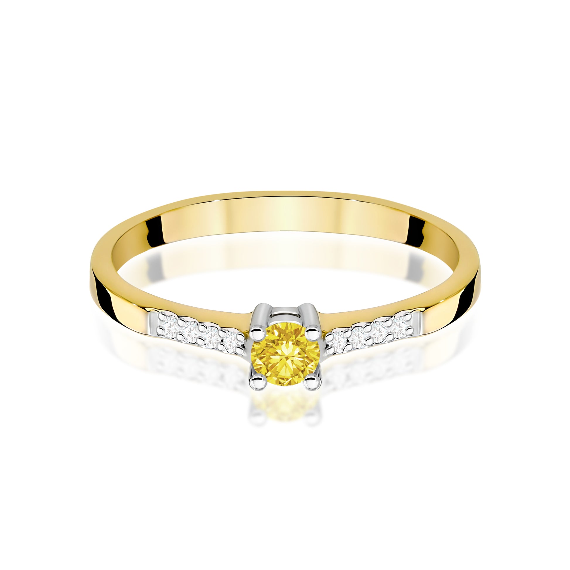 Inel Aur 14K cu Diamante de Laborator 0.22 ct
