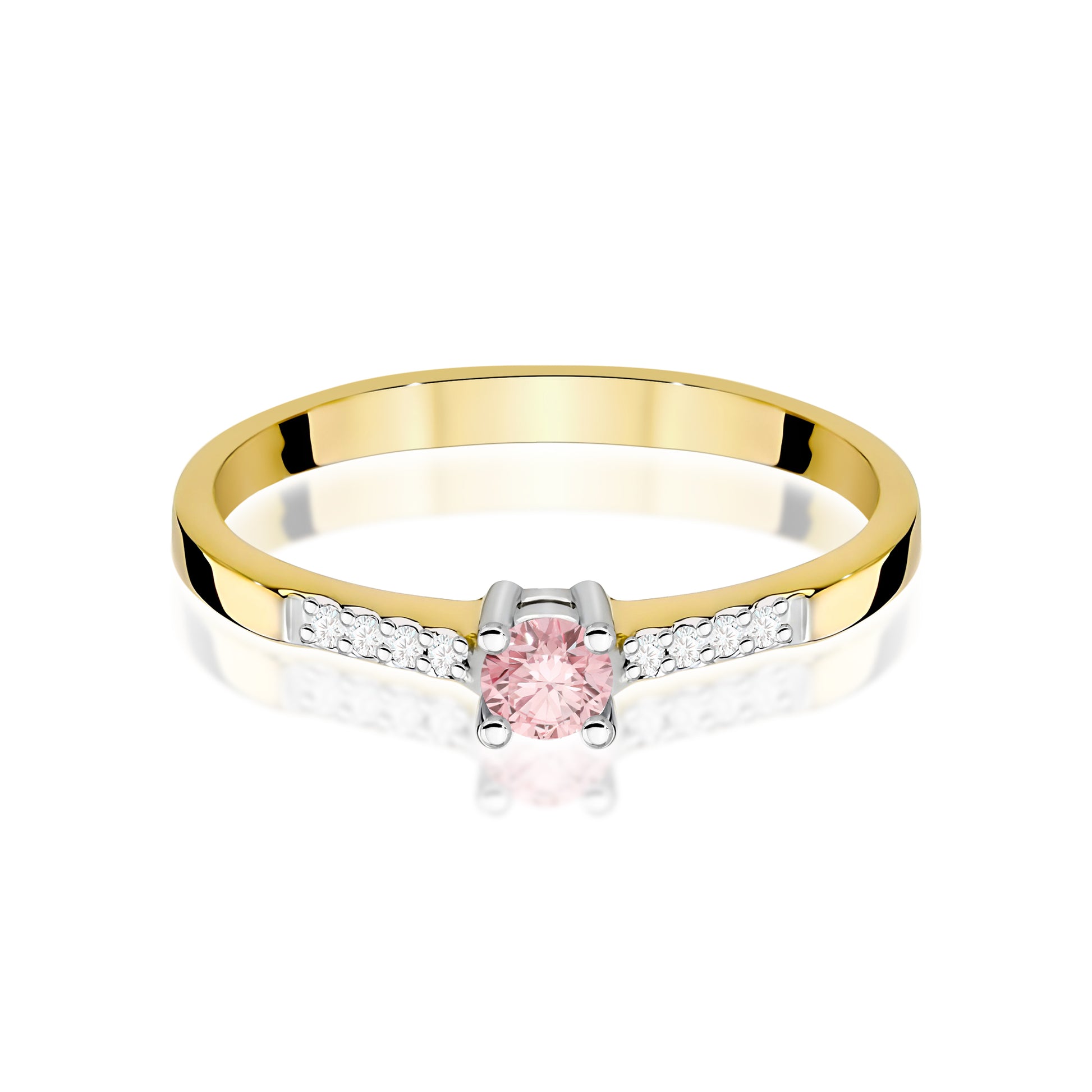 Inel Aur 9K cu Diamante de Laborator 0.22 ct
