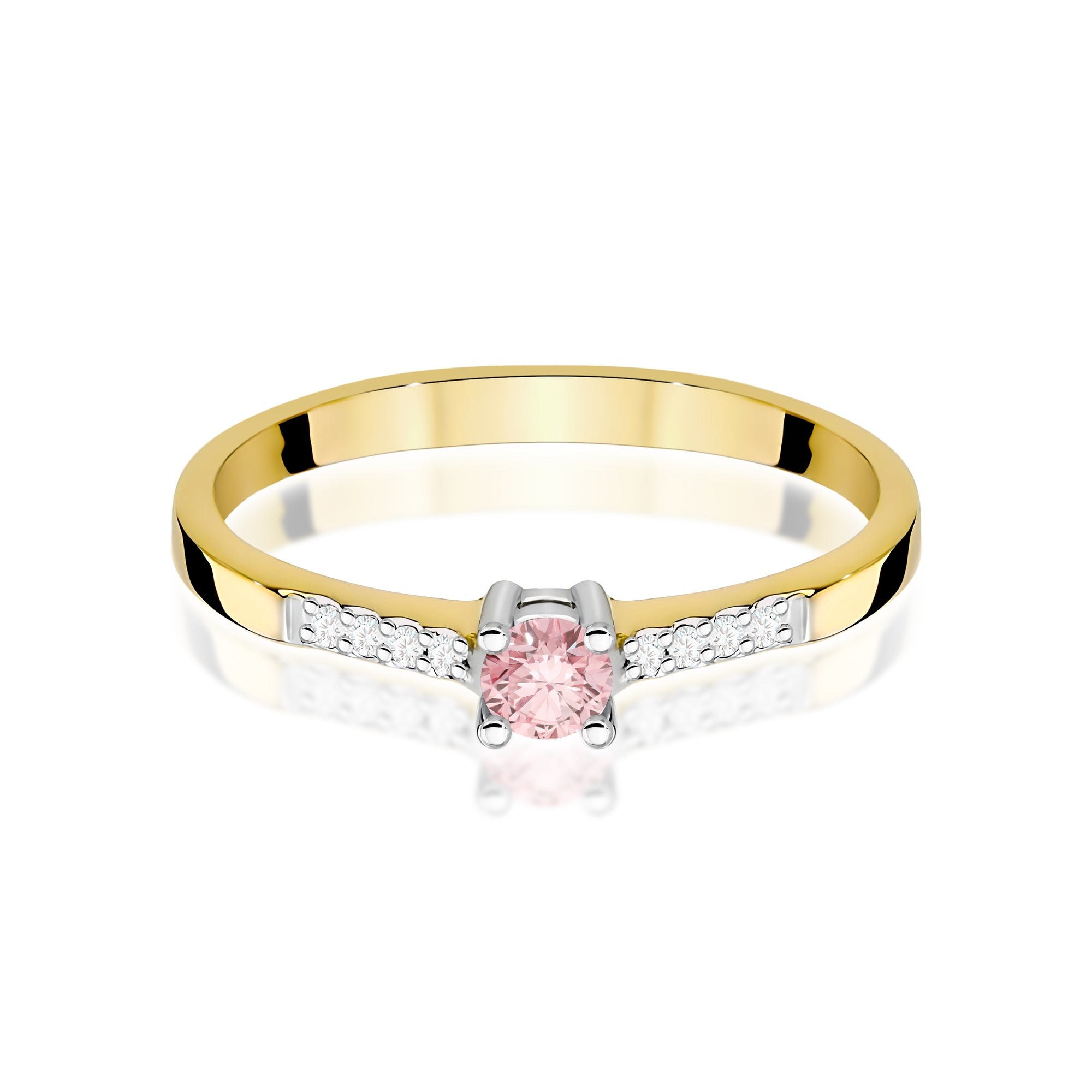 Inel Aur 9K cu Diamante de Laborator 0.22 ct