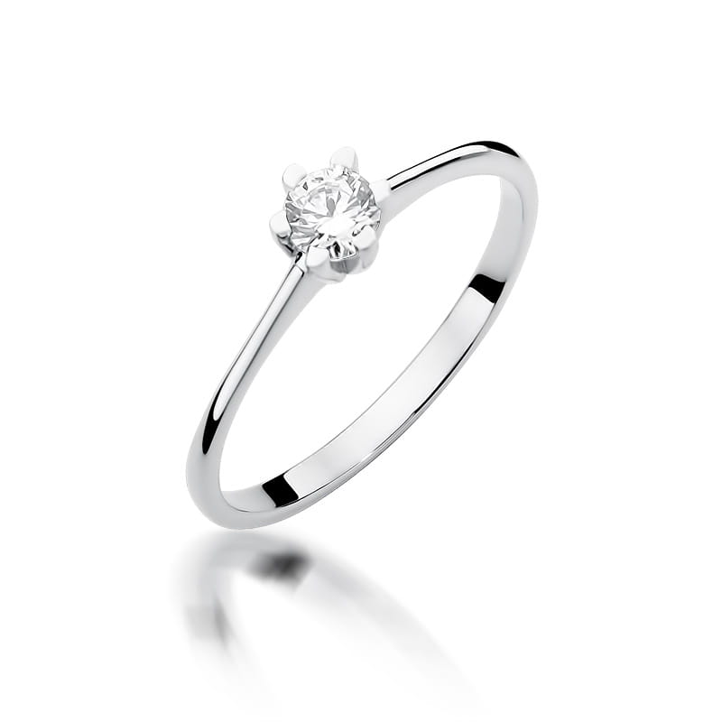 Inel Aur 9K cu Diamant Natural 0.23 ct