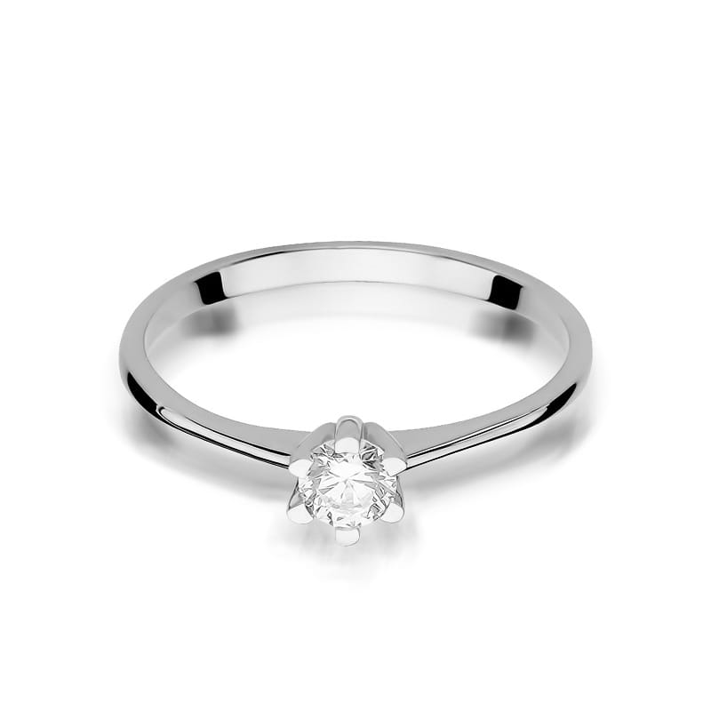 Inel Aur 9K cu Diamant Natural 0.23 ct