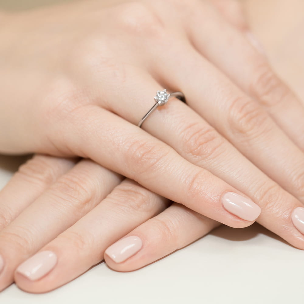 Inel Aur 9K cu Diamant Natural 0.23 ct