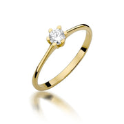 Inel Aur 9K cu Diamant Natural 0.23 ct