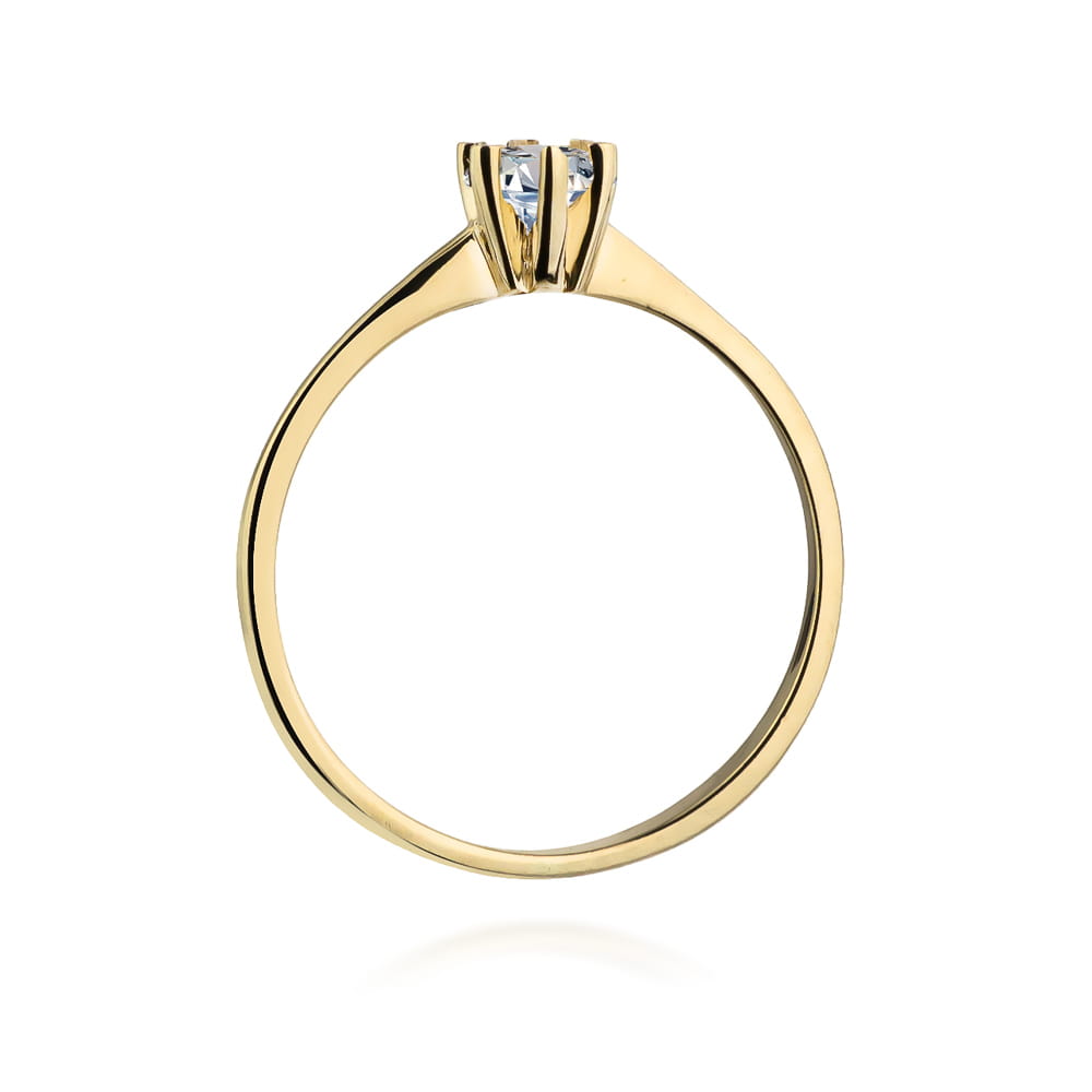 Inel Aur 9K cu Diamant Natural 0.23 ct